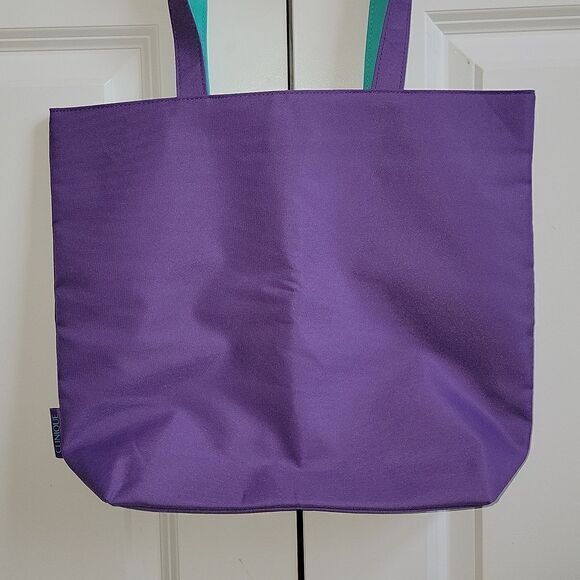 Clinique Beauty Star Shopping Large Travel Tote Bag Purple New ☆ Free Gift ☆ - Picture 5 of 8